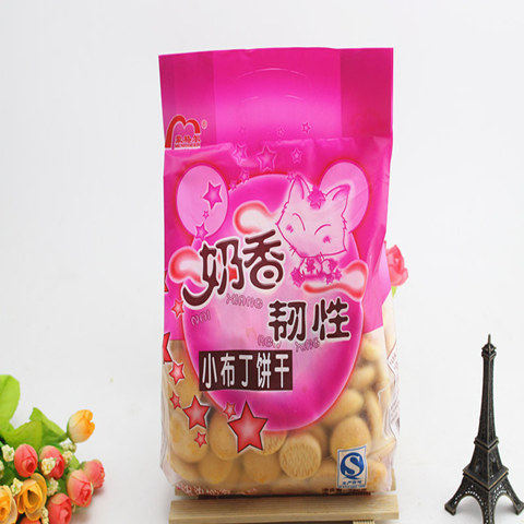 新货山东特产 蒙格尔小布丁饼干 奶油布丁 280g*3袋 产地发货软饼