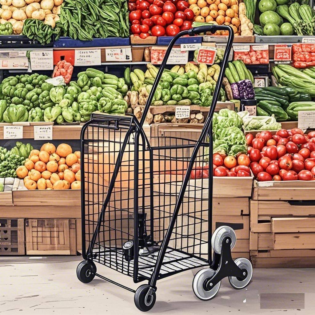 买菜车小拉车便携购物车爬楼手拉车折叠轻便家用手推拉杆老人拖车