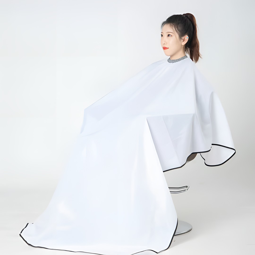 发廊专用围布高精密高皱稠冰丝透气不沾发防静电加大1.5x1.8