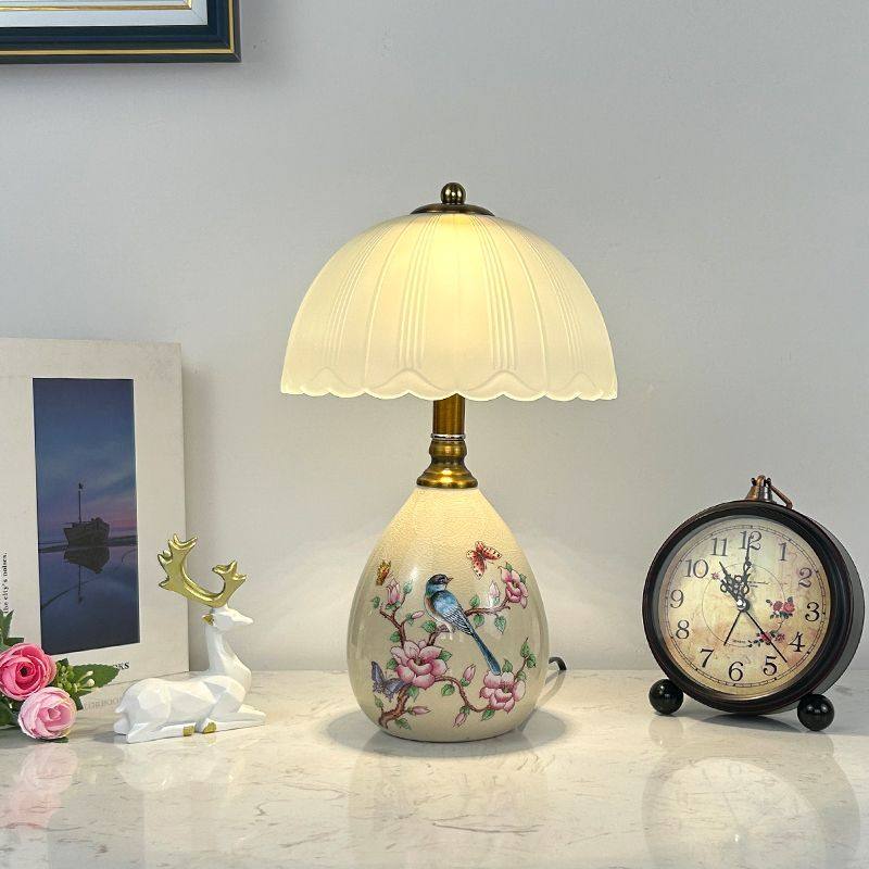 欧式陶瓷卧室床头灯时尚创意温馨浪漫USB调光充电触摸台灯家用,家装灯饰光源,装饰台灯,淘宝优惠券,粉丝福利购,淘宝优惠卷