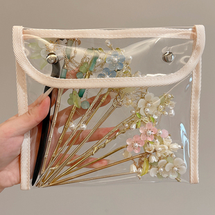 2025新款古风发簪女高级感流苏步摇气质后脑勺盘发汉服头饰发钗子