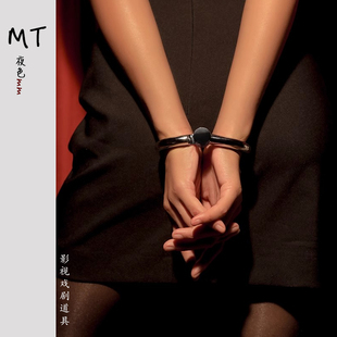 手铐扣脚镣脚拷脚铐结婚金属女真玩具不锈钢铁加重厚型男影视道