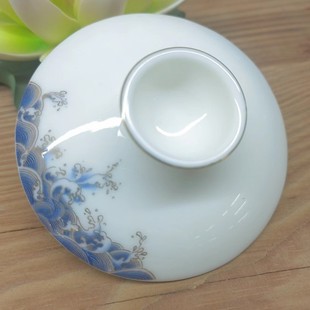 白瓷茶具陶瓷盖碗盖子单盖子不含茶碗单盖子