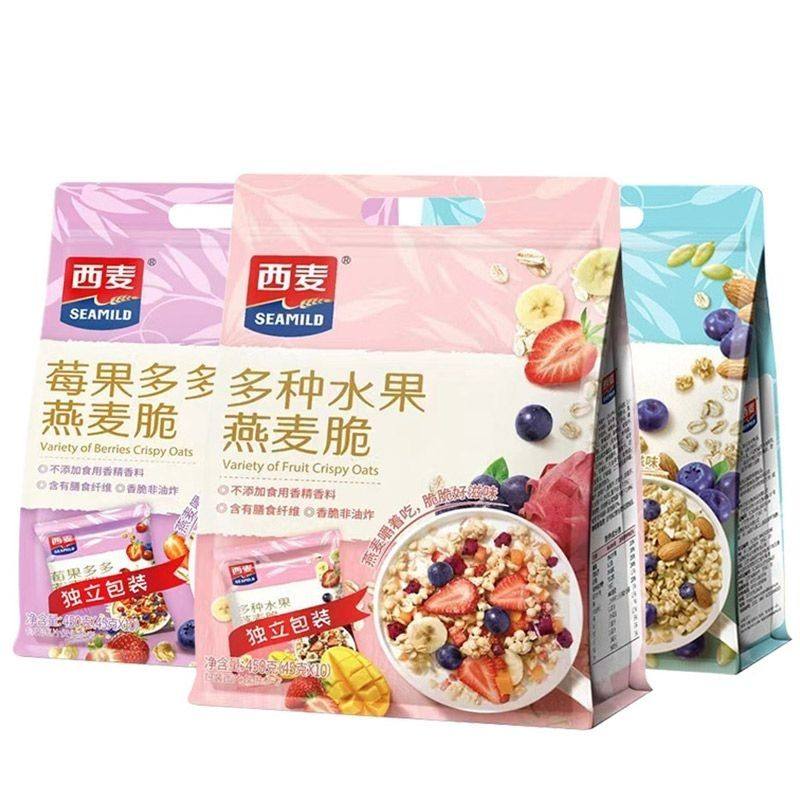 新日期西麦燕麦片水果多多450即食坚果代餐早餐日期谷物酸奶,咖啡/麦片/冲饮,营养复合麦片,淘宝优惠券,粉丝福利购,淘宝优惠卷