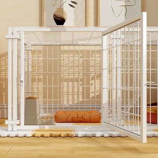 猫狗围栏狗笼家用室内自由拼接中小型犬猫咪栅栏一室一卫带封顶