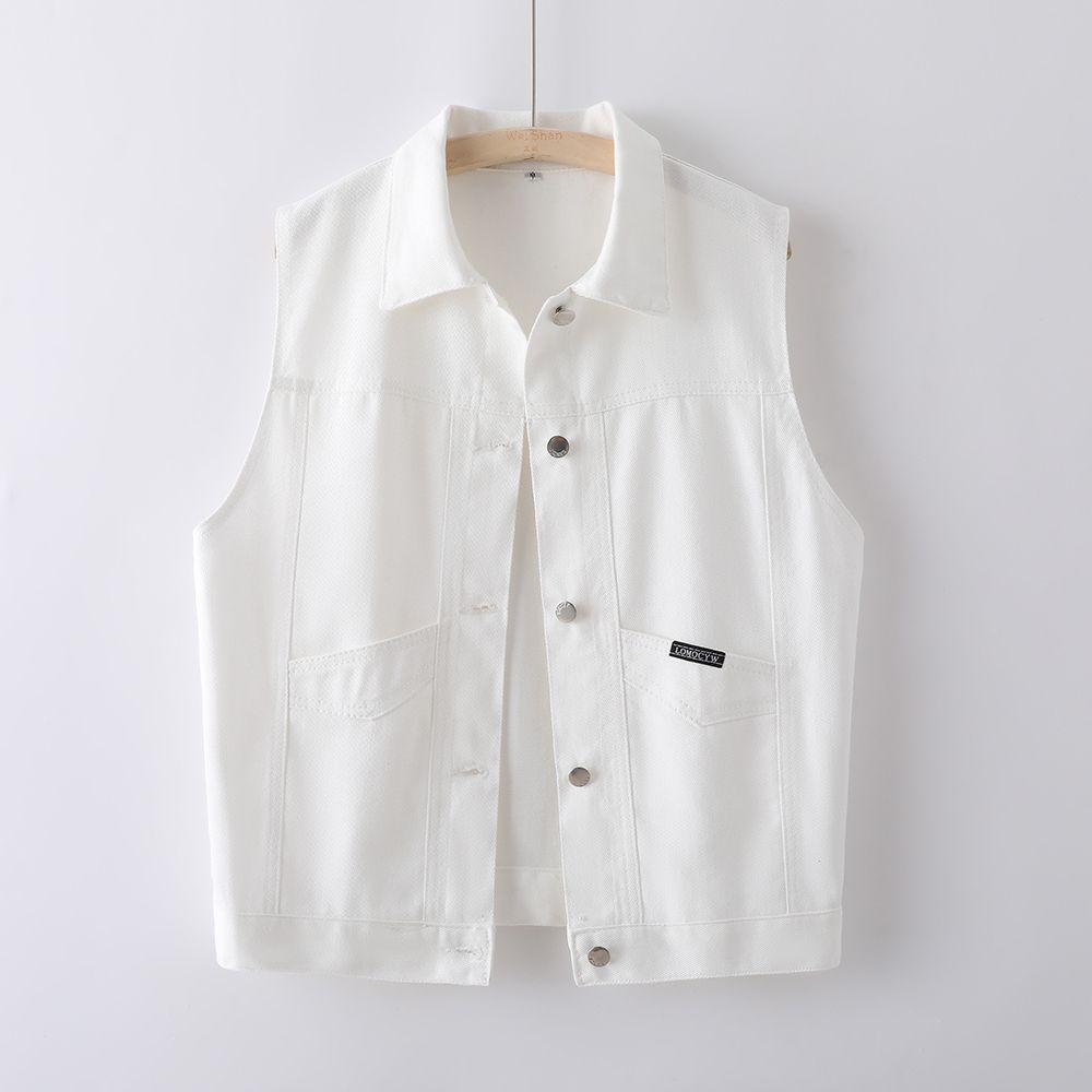 牛仔马甲女春秋季2025新款背心外穿外搭大码显瘦遮肉洋气上衣外套