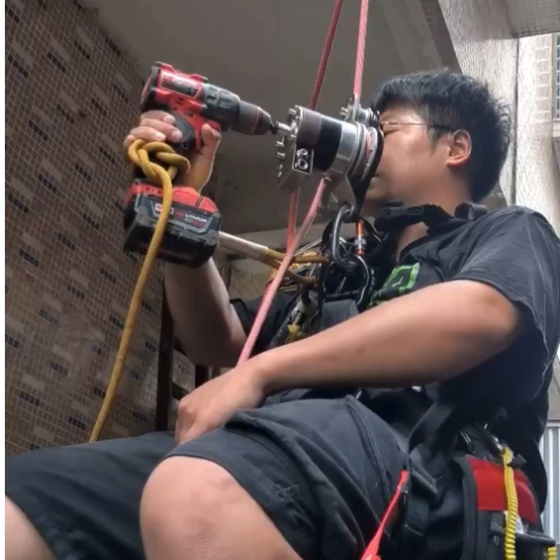 六代龙源龙速降款外墙吊板电升缓降器防恐慌新款全程防坠落爬绳机