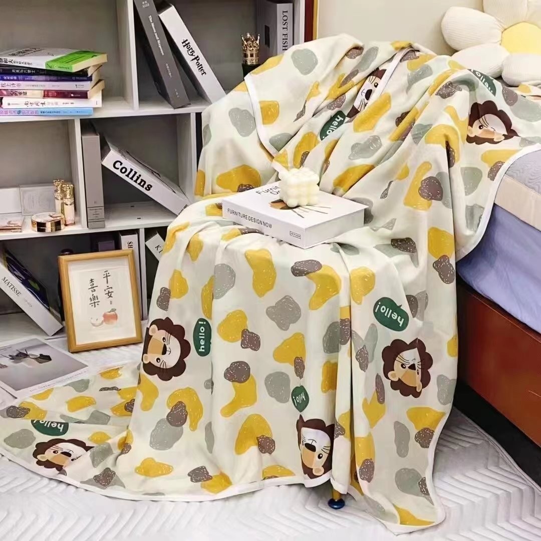 人造棉绵绸韩香稠儿童盖毯（110*140±5cm）空调毯 午休盖毯