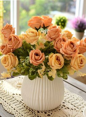 北欧轻奢假花仿真花摆设家居客厅餐桌摆花艺套装样板房装饰花摆件