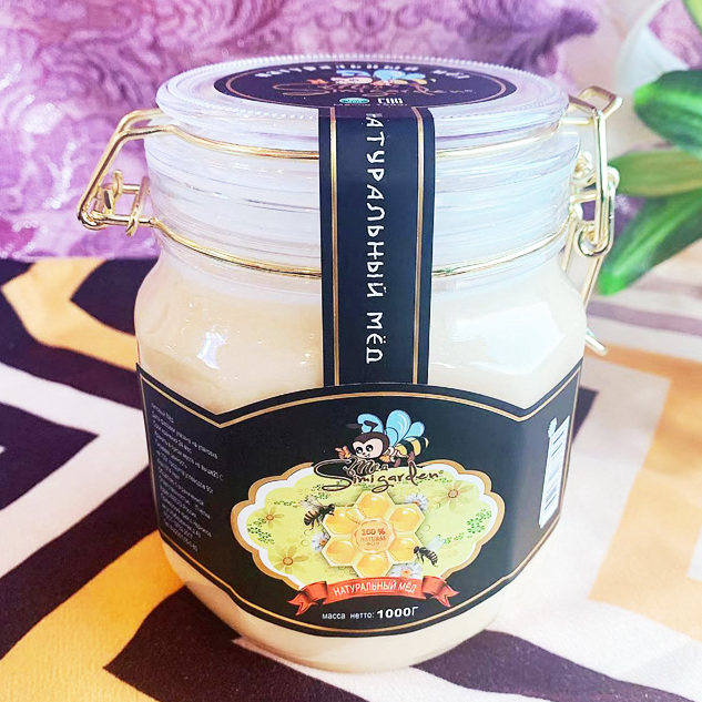 俄罗斯正宗蜂蜜野生椴树蜜1000G原装进口天然结晶无添加雪蜜包邮