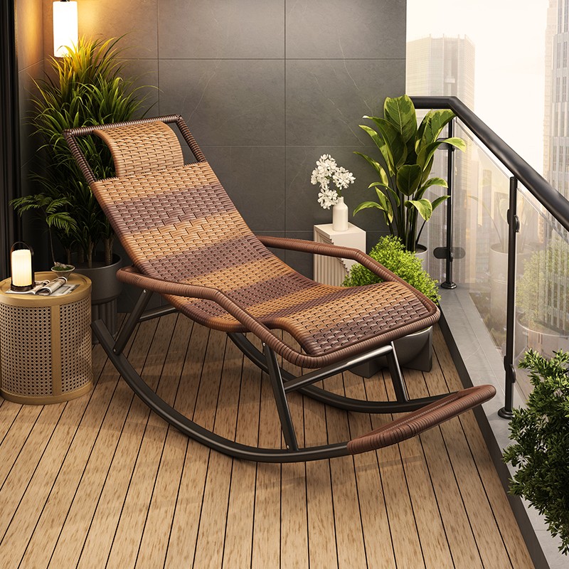 摇摇椅躺椅成人可睡觉藤编椅午休阳台家用休闲客厅老人专用逍遥椅