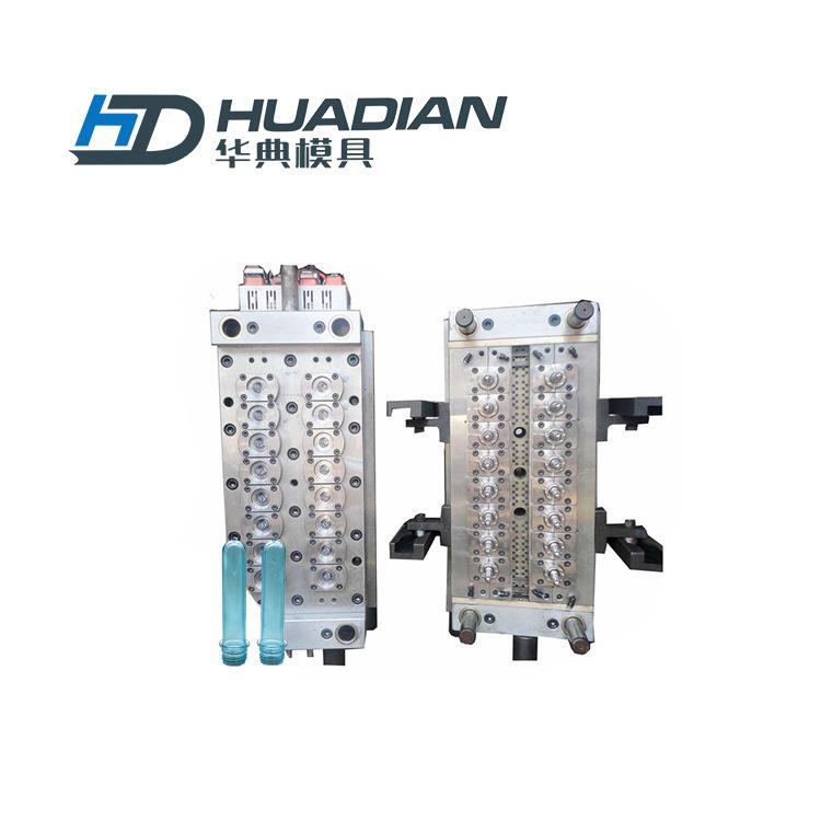 PET注塑模具气封针阀瓶胚模具自锁模具形腔不易裂腔