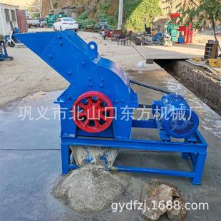 青石破碎机节能环保 建筑垃圾粉碎机 400 600锤破现场试机视频