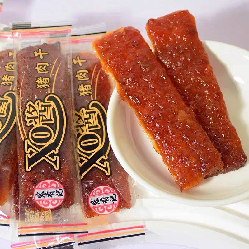 宏香记XO酱猪肉干xo蜜汁零食独立小包装原味长条小吃休闲食品包邮