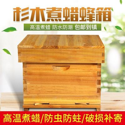 中蜂蜂箱全套蜜蜂箱十框七框标准杉木蜂箱意蜂蜂桶养蜂工具全套
