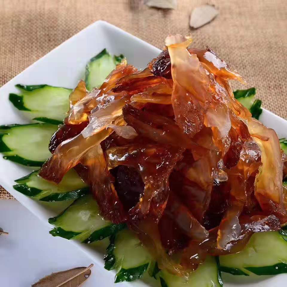爽脆海蜇头优质5-7斤调制海蜇头桶装商用非即食凉菜脆嫩可口