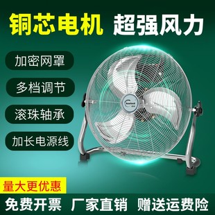 家用排风扇商用爬地扇大功率 大风力工业风扇趴地扇强力落地扇台式