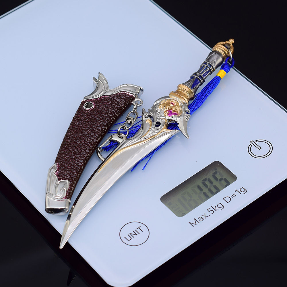 斗罗动漫周边绝世唐门霍雨浩白虎匕符文版武器模型工艺品摆件