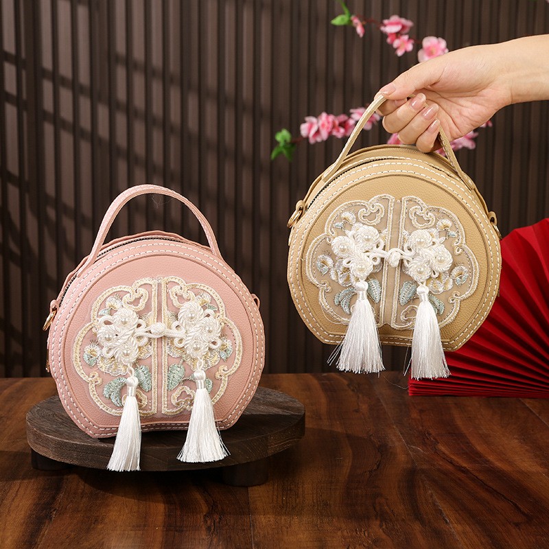 手工diy包包自制材料包儿童国风刺绣包搭汉服单肩斜跨包