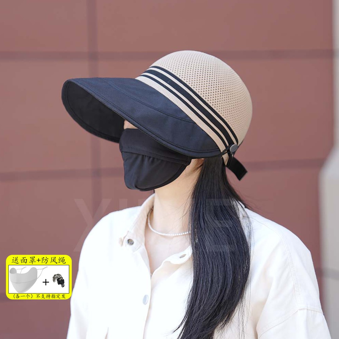 【全顶】防晒大帽檐速干透气遮阳帽春日花花防紫外线夏季渔夫帽