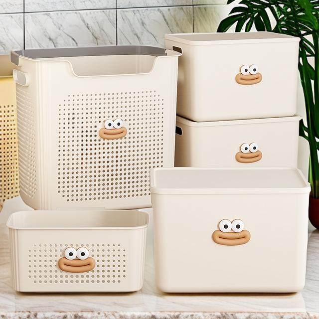 【超值五件套】学生宿舍杂物收纳套装儿童玩具收纳筐大容量收纳箱