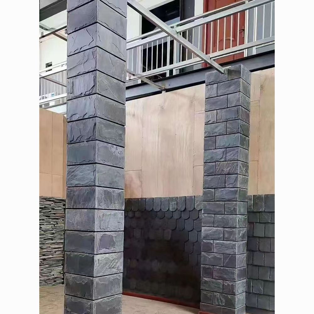 天然蘑菇石青石板文化石别墅室外墙瓷砖庭院背景墙自建房外墙砖