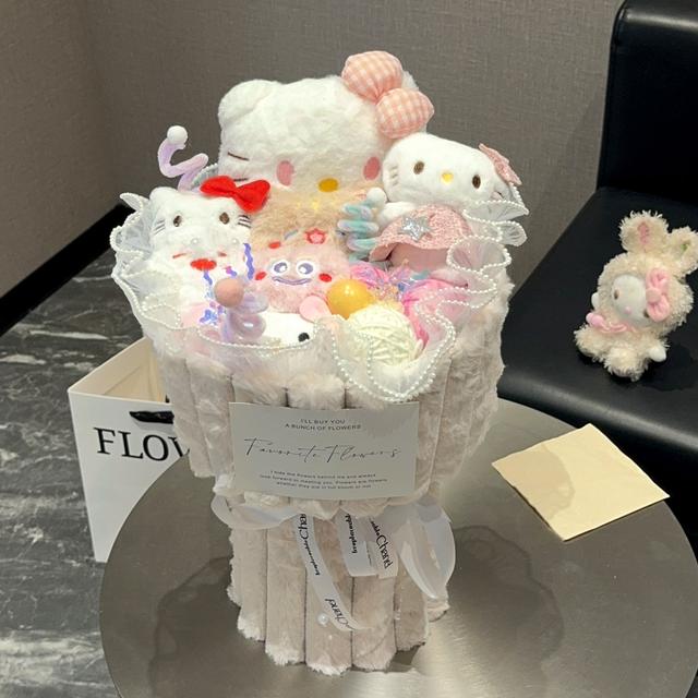 hellokitty凯蒂猫玩偶花束生日礼物女生情人节送老师女朋友女孩子