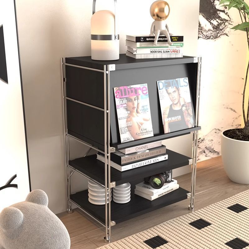 包豪斯ins风简约翻门杂志展示柜客厅收纳置物架入户轻奢