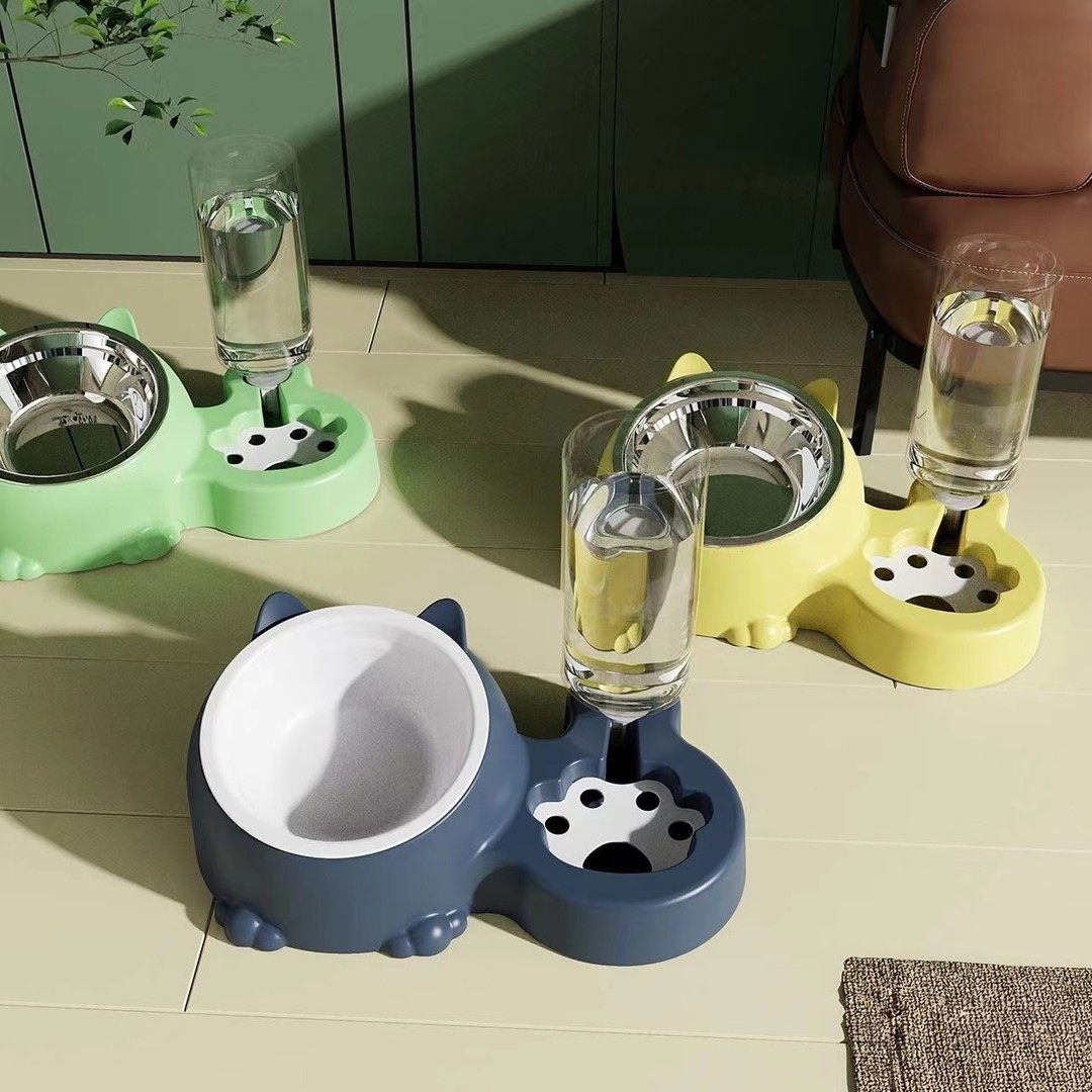 狗碗猫碗宠物双碗自动续水不锈钢陶瓷猫盆狗盆倾斜护颈宠物用品,宠物/宠物食品及用品,猫狗碗/慢食碗,淘宝优惠券,粉丝福利购,淘宝优惠卷