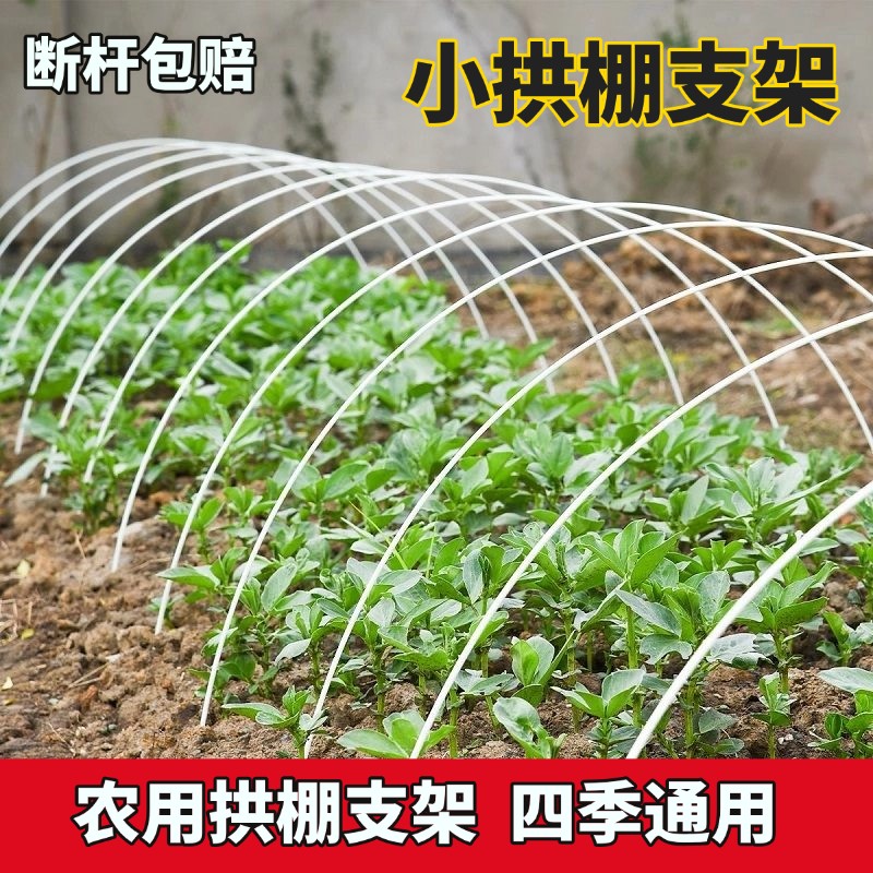 小拱棚支架拱杆竿大棚骨架内棚套棚菜棚保温棚玻璃纤维杆园艺农用