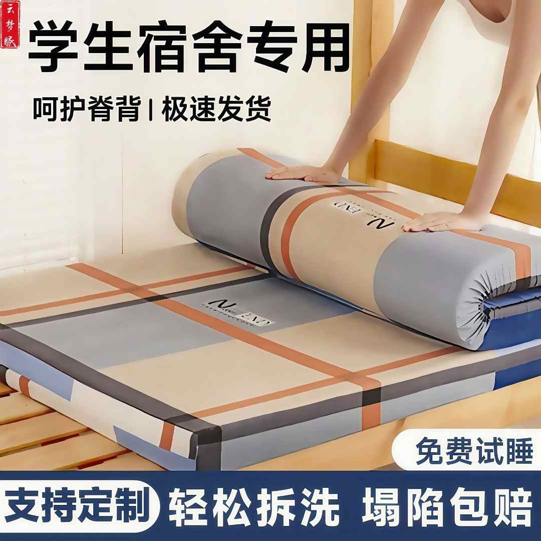 高密度加厚海绵床垫家用出租屋硬垫榻榻米软垫单双人学生宿舍床褥