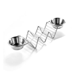 卷饼架美式创意餐具盘子墨西哥饼不锈钢座架薄玉米饼塔可架子