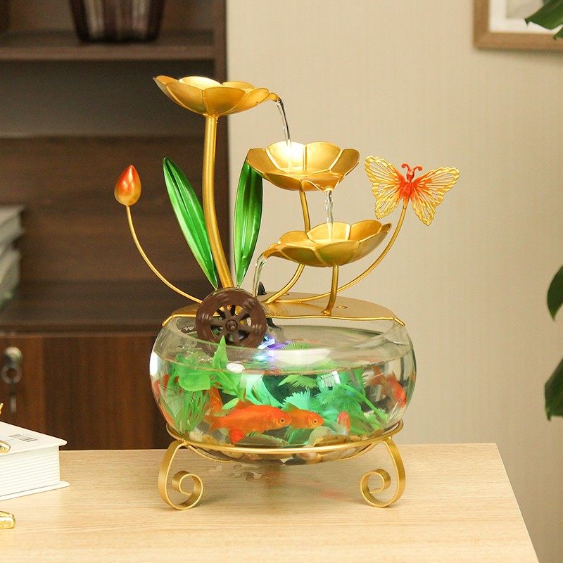 【流水生鑫】流水摆件水车款家居装饰工艺品乔迁送礼泡茶桌装饰品,家居饰品,流水摆件,淘宝优惠券,粉丝福利购,淘宝优惠卷