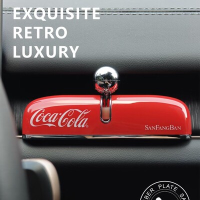 [可口可乐] 复古临时停车号码牌可香氛挪车电话牌摆件