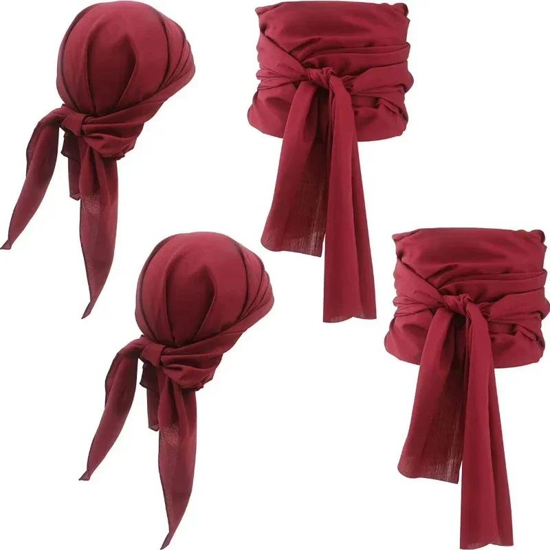 2Pcs Pirate Medieval Renaissance Vintage Belt Headband Set P