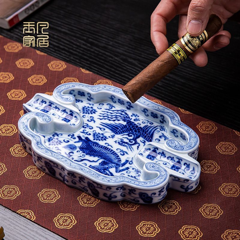 【热销10W+】景德镇陶瓷雪茄烟灰