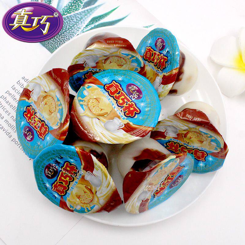 [真巧]杯星球杯巧克力杯草莓味休闲零食孩子童年一整箱网红旗舰版