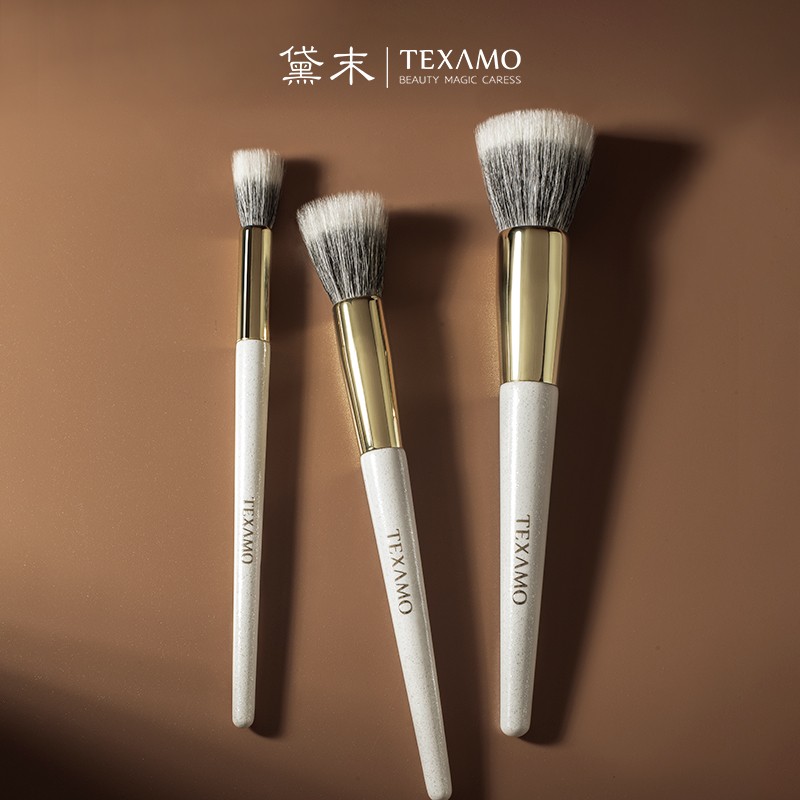 Texamo/黛末玉丸点彩刷大中小号腮红刷高光刷化妆刷自然晕染