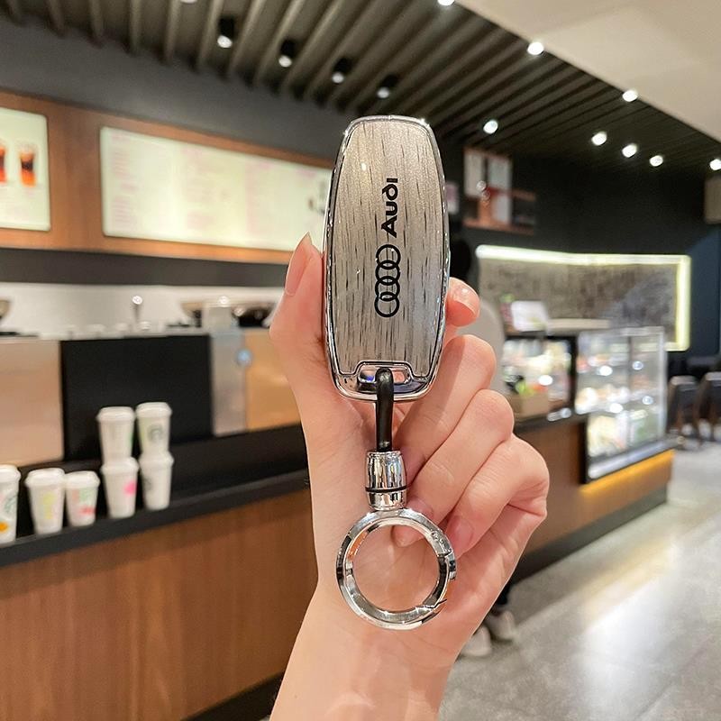 奥迪a6l钥匙套a3l车q4etron男q7高端a5壳a8扣q3包a4L女2023/23款