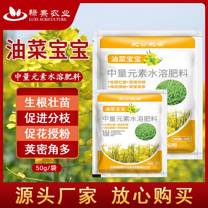 肥公肥婆油菜宝宝提高出油率促花授粉抗倒伏籽粒饱满油菜叶面肥
