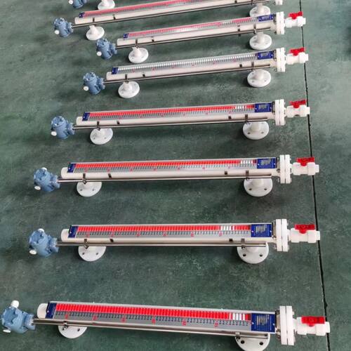 PP型磁翻板液位计报警开关浮球耐高温防腐面板远传变送器带4-20ma