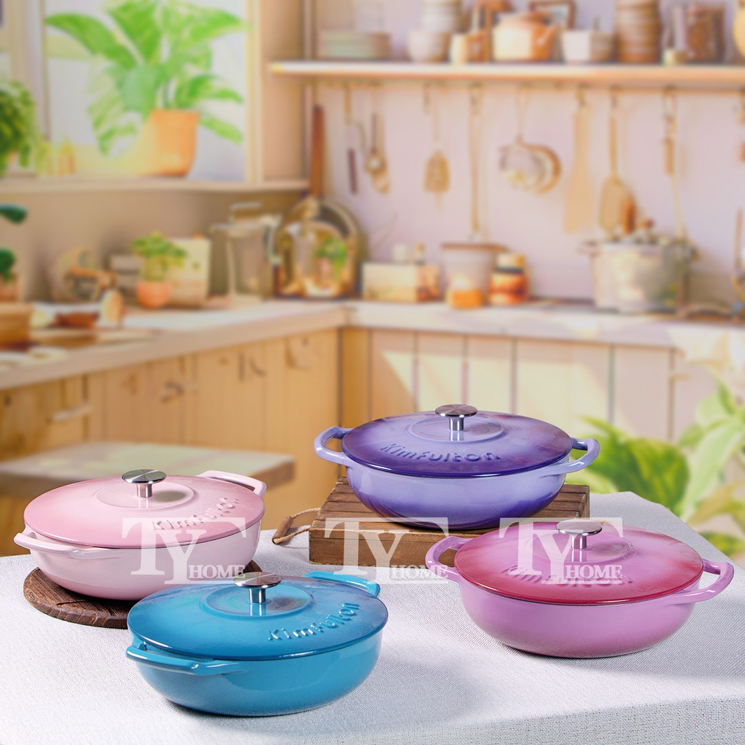 金孚顿珐琅铸铁锅妈咪锅26CM（非涂层不粘锅）