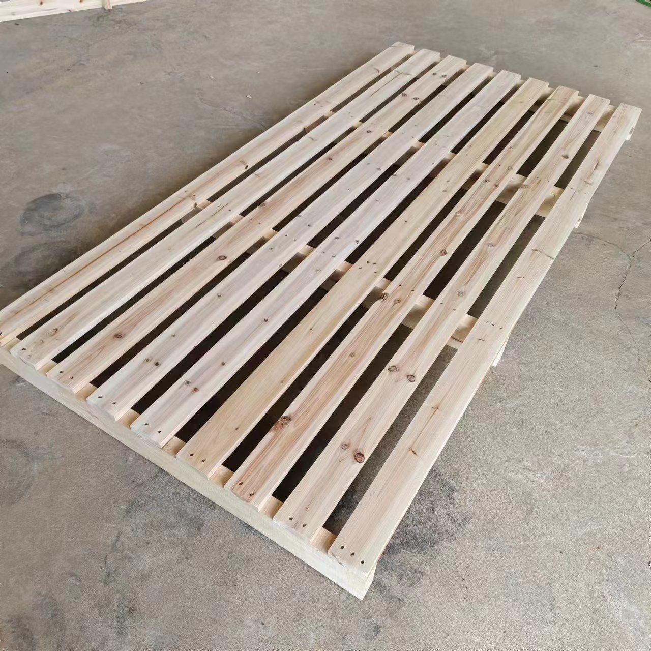 实木叉车托盘物流卡板木架栈板放货地台仓库防潮垫仓板木托板定制
