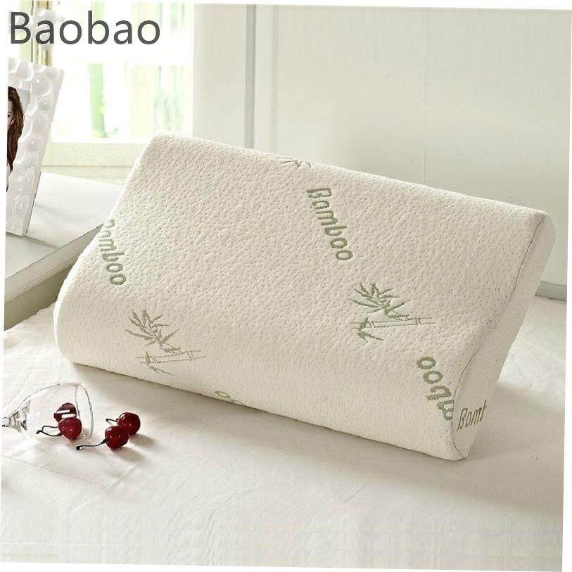 Bamboo Memory Foam Orthopedic Pillow 竹纤维记忆保健护颈枕头