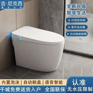 即热全自动家用杀菌坐便器 智能马桶语音控制一体式