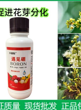 小亩标 遇见硼荔枝龙眼促进花芽分化促花授粉提高坐果率硼肥保花