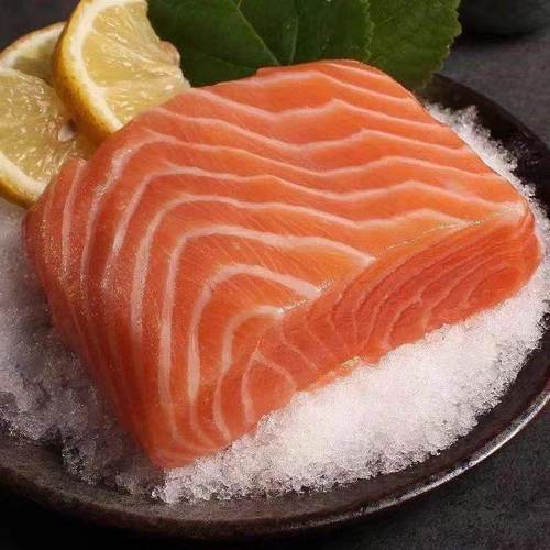 国产新疆三文鱼中段500g新鲜生吃正宗三文鱼刺身鲜切去骨生鱼片