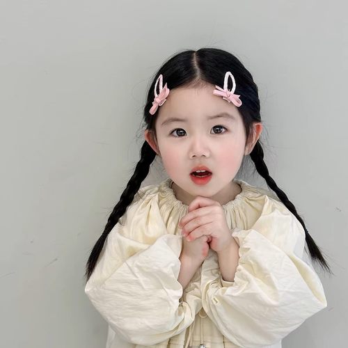 【14个混装】韩版儿童布艺发夹甜美可爱女童宝宝碎发夹头饰发圈