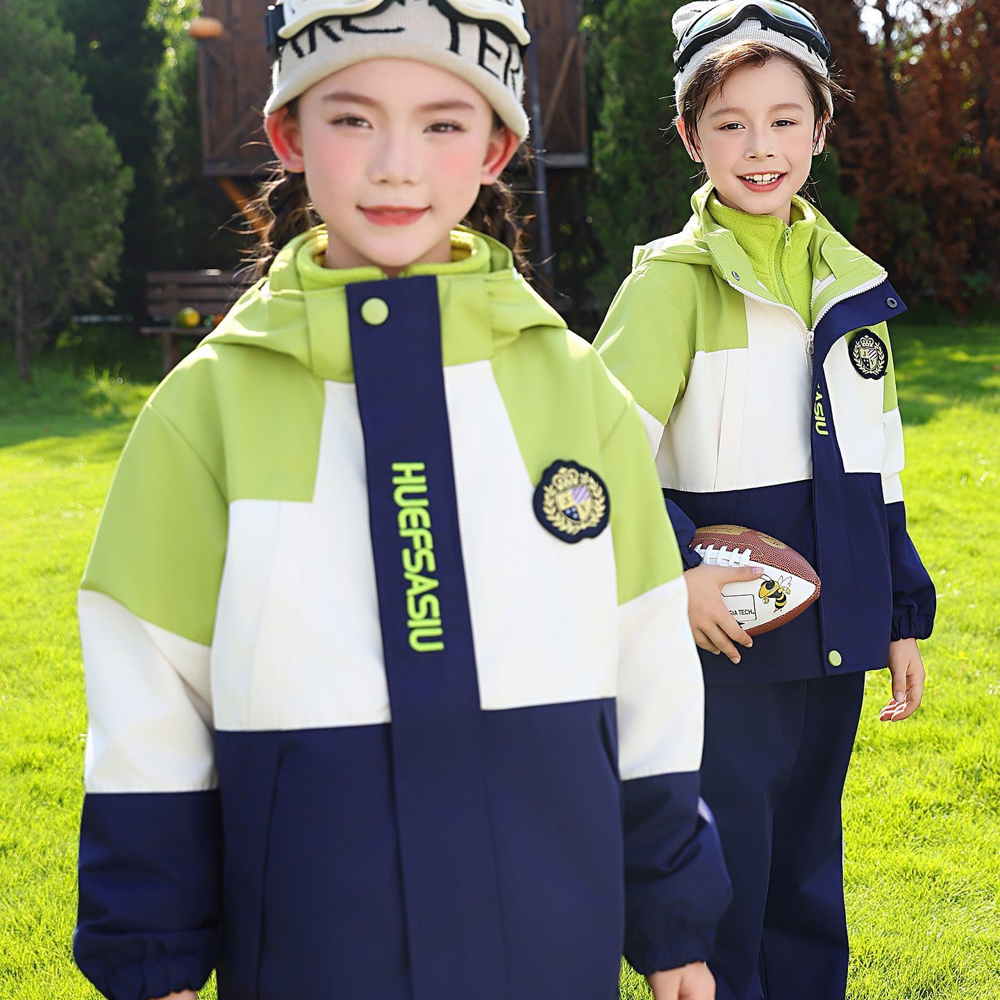 小学生校服冲锋衣春秋套装校园防风防寒保暖三件套幼儿园园服班服