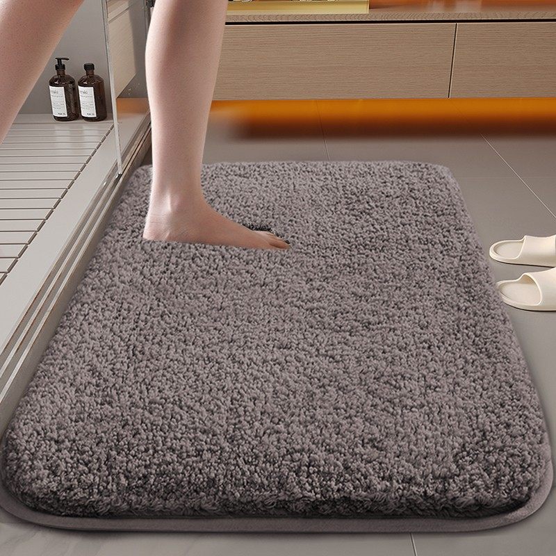 雪糕绒浴室吸水家用卫生间门口地毯门垫卫浴厕所脚垫洗手间防滑垫